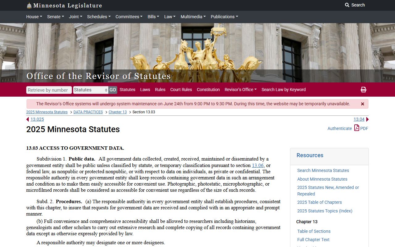 Aitkin County court dockets public data access rule