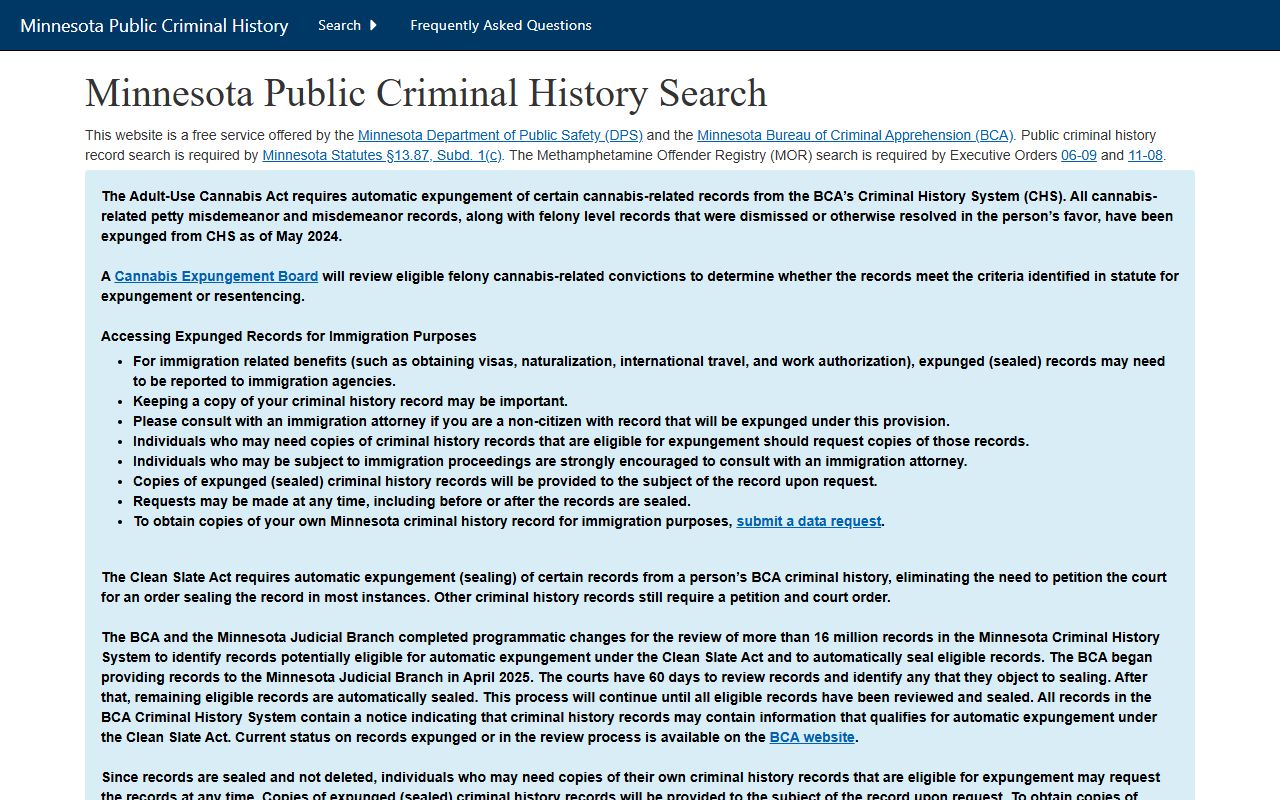 Aitkin County criminal court records BCA public criminal history search