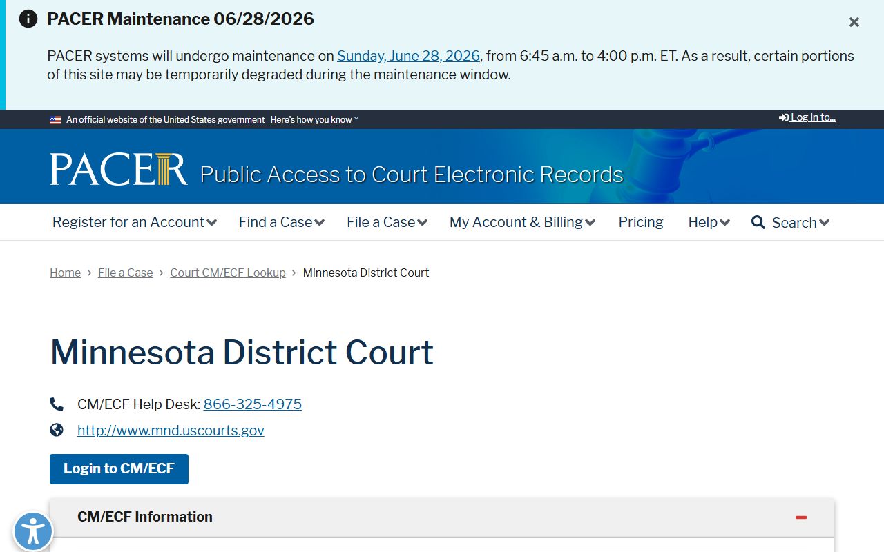 Aitkin County District Court records PACER District of Minnesota lookup